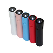 Forme ronde Colorful LED Flashligh Portable Power Bank pour téléphone